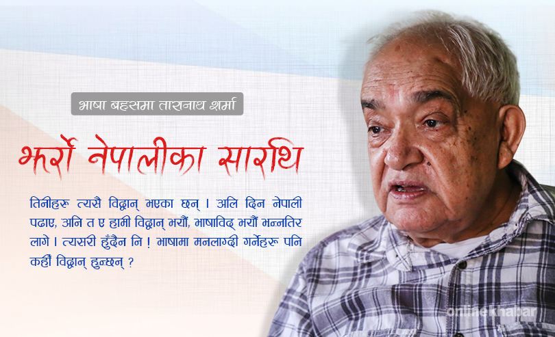 'भाषा बिगार्दा आमालाई लात्ताले हिर्काएजस्तो भएको छ’